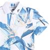 J.Lindeberg Ladies Tour Tech Print Polo Shirt Paradise Skylight (O587)