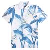 J.Lindeberg Ladies Tour Tech Print Polo Shirt Paradise Skylight (O587)