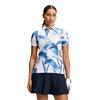 J.Lindeberg Ladies Tour Tech Print Polo Shirt Paradise Skylight (O587)