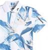 J.Lindeberg Ladies Tour Tech Print Polo Shirt Paradise Skylight (O587)
