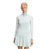 J.Lindeberg Ladies Dena Sleeveless Golf Polo Shirt Skylight Melange (O584)