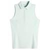 J.Lindeberg Ladies Dena Sleeveless Golf Polo Shirt Skylight Melange (O584)