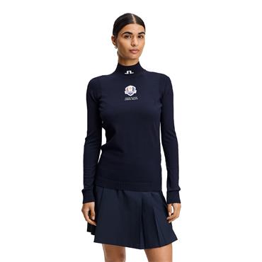 J.Lindeberg Ladies Ryder Cup 2027 Adia Knit Sweater Navy 6855