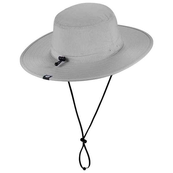 adidas Gents UPF Wide-Brim Sun Hat Grey Two