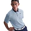 Nike Gents Dri-FIT Tour Micro Print Polo Shirt Blue (440)