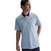 Nike Gents Dri-FIT Tour Micro Print Polo Shirt Blue (440)