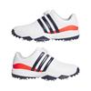 adidas Junior Tour 360 24 BOA  Golf Shoes White - Collegiate Navy - Lucid Red