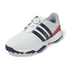 adidas Junior Tour 360 24 BOA  Golf Shoes White - Collegiate Navy - Lucid Red