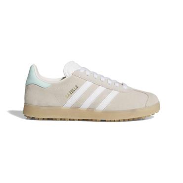 adidas Ladies Gazelle Spikeless Golf Shoes Chalk White - Clear Mint