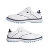 adidas Ladies MC70 Spikeless Golf Shoes White - Collegiate Navy - Lucid Ray Blue
