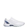 adidas Ladies Adizero ZG Spikeless Golf Shoes White - Crystal Sky - Dusky Petrol