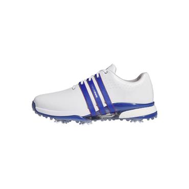 adidas Gents Tour 360 24 Golf Shoes White - Tear Royal Blue - Lucid Blue