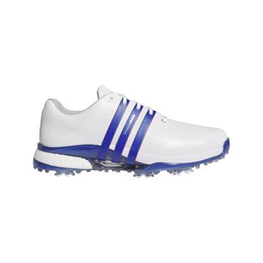 adidas Gents Tour 360 24 Golf Shoes White - Tear Royal Blue - Lucid Blue