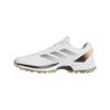 adidas Gents Adizero ZG Spikeless Golf Shoes White - Core Black - Ice Tangerine