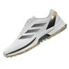 adidas Gents Adizero ZG Spikeless Golf Shoes White - Core Black - Ice Tangerine