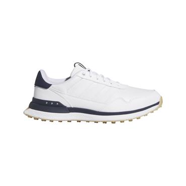 adidas Gents S2G 26 Leather Spikeless Shoes Ftwr White - Collegiate Navy