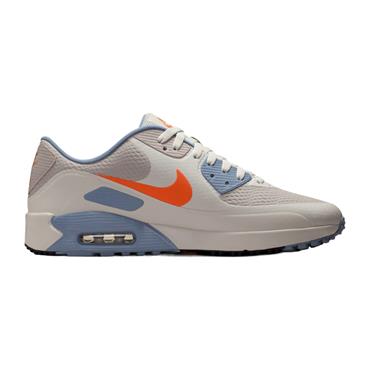 Nike Gents Air Max 90 G Shoes Moon Particle - Light Bone - Ashen Slate - Safety Orange (Brown 200)