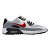 Nike Gents Air Max 90 G Shoe White - Light Smoke Grey - Fire Red (105)