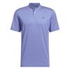 adidas Gents Ultimate365 Sport Collar Polo Shirt Short Sleeve Frozen Purple - Dual Indigo