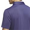 adidas Gents Performance Textured Polo Shirt Short Sleeve Dual Indigo - Black