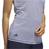 adidas Ladies Two Colour Ottoman Polo Shirt Collegiate Navy - White