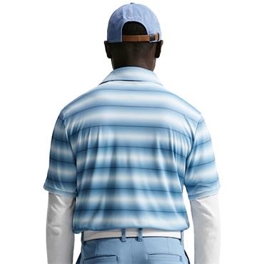 Nike Gents DriFit Par Striped Polo Shirt Work Blue (486)