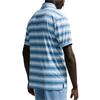 Nike Gents DriFit Par Striped Polo Shirt Work Blue (486)