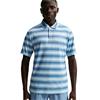 Nike Gents DriFit Par Striped Polo Shirt Work Blue (486)