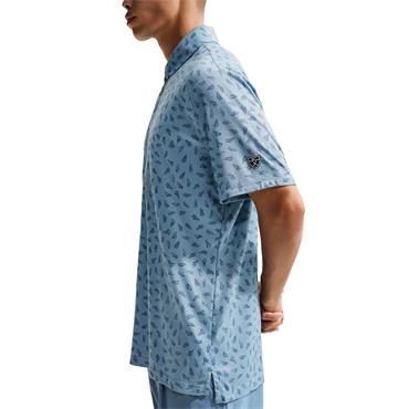 Nike Gents DriFit Par 5 Short Sleeve Polo Shirt Blue (486)