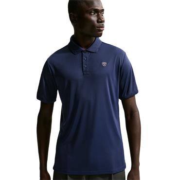 Nike Gents Dri-Fit Par Chest Logo Polo Shirt College Navy - White (Blue 420)