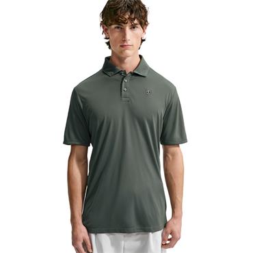 Nike Gents Dri-Fit Par Chest Logo Polo Shirt Camo Green - White (303)