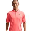 Nike Gents DriFit Par 5 Short Sleeve Heather Polo Shirt Lava (804)