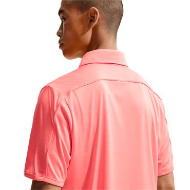 Nike Gents DriFit Par 5 Short Sleeve Heather Polo Shirt Lava (804)
