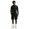 Nike Gents DriFit Velocity Long Sleeve Solid Polo Shirt Black - White(Black010)