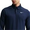 Nike Gents Velocity Dri-Fit Long-Sleeve Chest Logo Polo Shirt College Navy (419)
