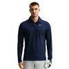 Nike Gents Velocity Dri-Fit Long-Sleeve Chest Logo Polo Shirt College Navy (419)