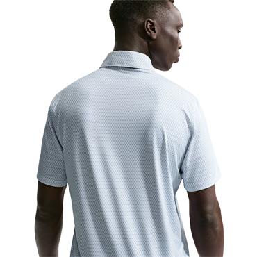 Nike Gents DriFit Velocity Short Sleeve Floral Polo Shirt Wolf Grey - Black(012)