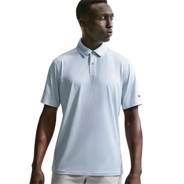 Nike Gents DriFit Velocity Short Sleeve Floral Polo Shirt Wolf Grey - Black(012)