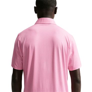 Nike Gents DriFit Velocity Short Sleeve Floral Polo Shirt Pink Foam - Peony - Black (663)