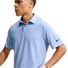 Nike Gents DriFit Velocity Short Sleeve Floral Polo Shirt White - Work Blue (100)