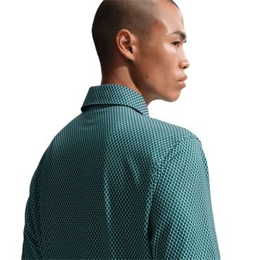 Nike Gents DriFit Velocity Floral Polo Shirt Green (365)