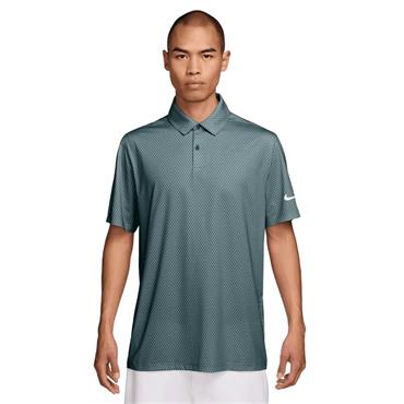 Nike Gents DriFit Velocity Floral Polo Shirt Green (365)