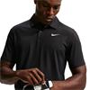 Nike Gents DriFit Velocity Short Sleeve Solid Polo Shirt Black - White (010)