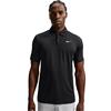 Nike Gents DriFit Velocity Short Sleeve Solid Polo Shirt Black - White (010)