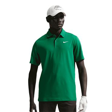 Nike Gents DriFit Velocity Short Sleeve Solid Polo Shirt Malachite - White (Green 365)