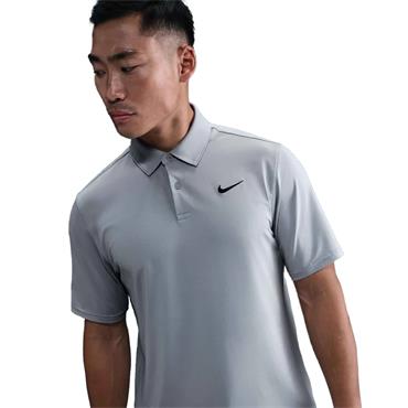 Nike Gents DriFit Velocity Short Sleeve Solid Polo Shirt Wolf Grey - Black (012)