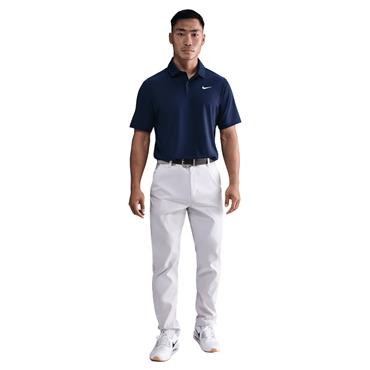 Nike Gents DriFit Velocity Short Sleeve Solid Polo Shirt College Navy - White (419)