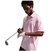 Nike Gents DriFit Velocity Short Sleeve Solid Polo Pink Foam - Black (663)