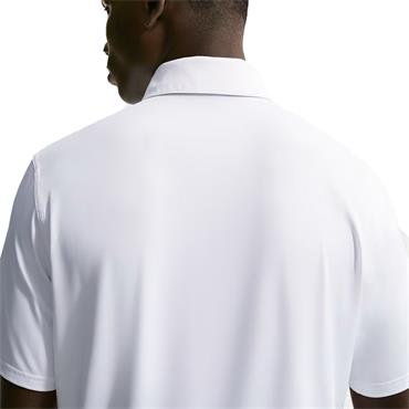 Nike Gents DriFit Velocity Short Sleeve Solid Polo Shirt White - Black (100)