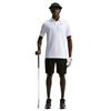 Nike Gents DriFit Velocity Short Sleeve Solid Polo Shirt White - Black (100)